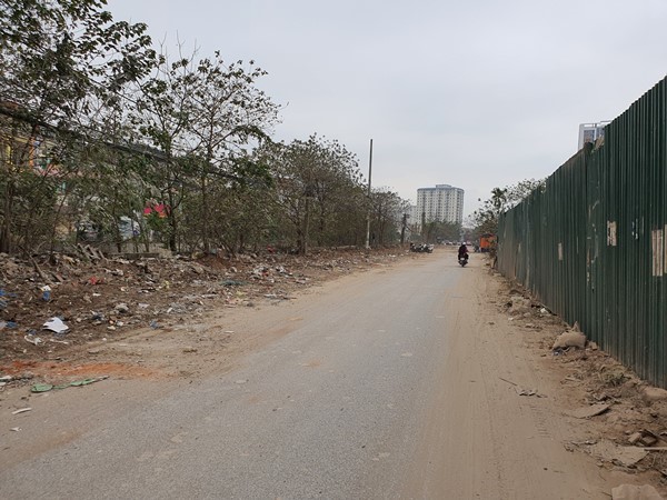 Xử lý “núi” rác trên đường Nguyễn Cảnh Dị kéo dài - Ảnh 1