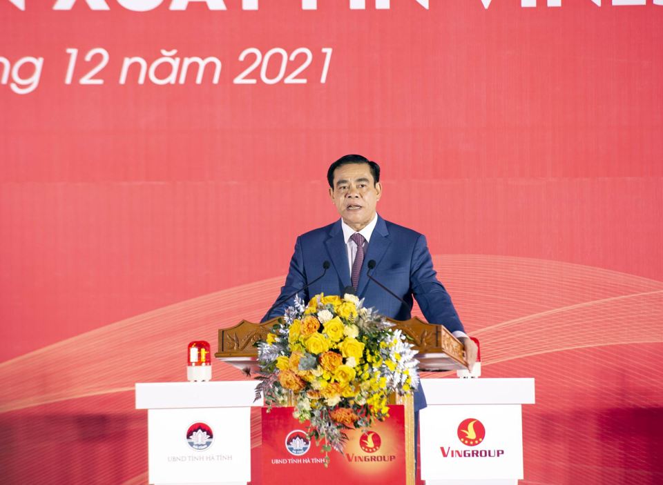 Chủ tịch nước Nguyễn Xuân Phúc dự lễ khởi công dự án Nhà máy Sản xuất Pin VinES - Ảnh 3