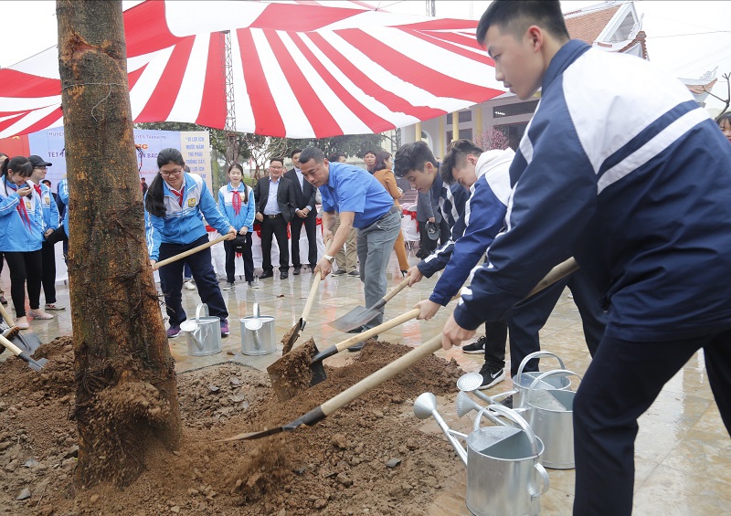 Bí thư Hoàng Trung Hải tham dự Tết trồng cây tại huyện Thanh Trì - Ảnh 4