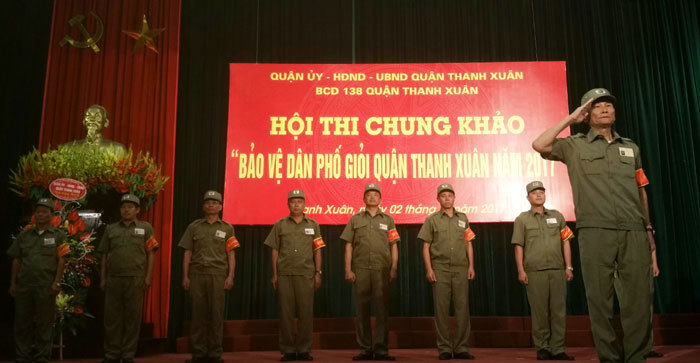 Quận Thanh Xuân nâng cao nghiệp vụ lực lượng bảo vệ dân phố - Ảnh 2