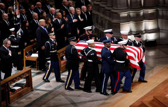 Toàn cảnh lễ Quốc tang xúc động của cựu Tổng thống Mỹ George Bush - Ảnh 6