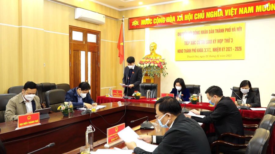 Cử tri huyện Thanh Oai kiến nghị khắc phục tình trạng ô nhiễm nước sông Đáy - Ảnh 1