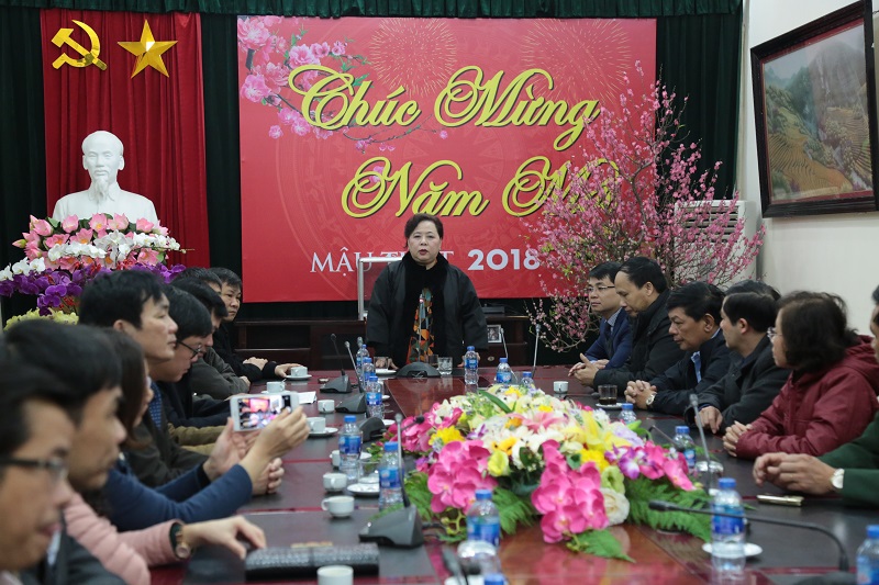 Chủ tịch HĐND TP Nguyễn Thị Bích Ngọc dự lễ phát động Tết trồng cây tại thị xã Sơn Tây - Ảnh 1