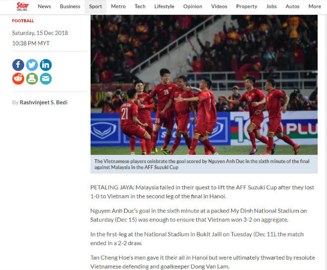 Báo chí châu Á chúc mừng mốc son chói lọi của Bóng đá Việt Nam - Ảnh 5