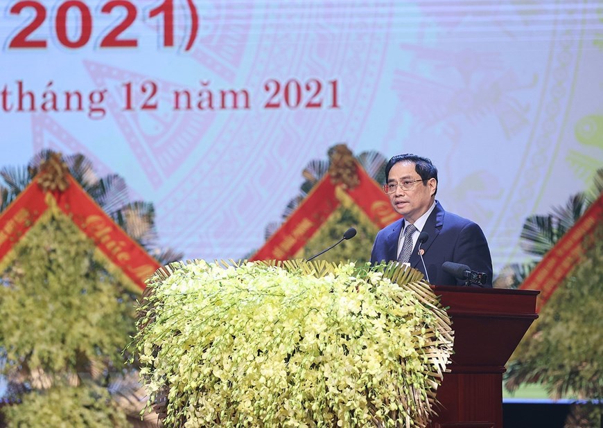 [Ảnh] Thủ tướng dự Lễ kỷ niệm 110 năm Ngày sinh Đại tướng Võ Nguyên Giáp - Ảnh 8