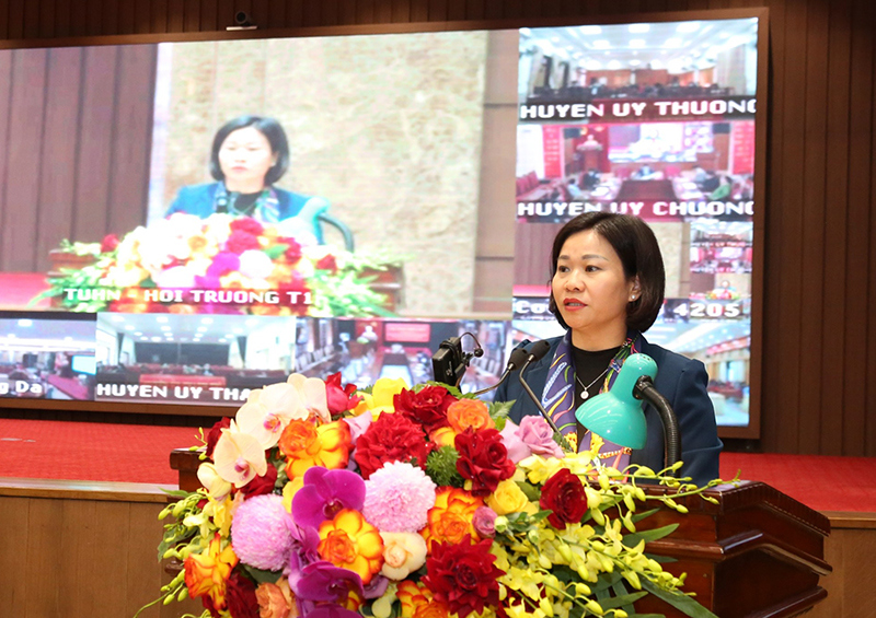Phó Bí thư Thường trực Thành ủy Nguyễn Thị Tuyến: Đảng bộ TP Hà Nội sẽ đổi mới toàn diện, đồng bộ để thúc đẩy sự phát triển - Ảnh 1