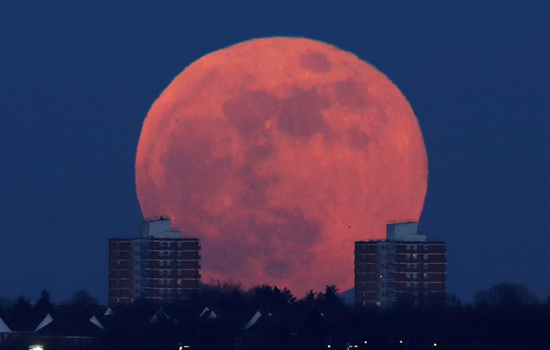 Chiêm ngưỡng siêu trăng cực hiếm rực đỏ bầu trời thế giới - Ảnh 5