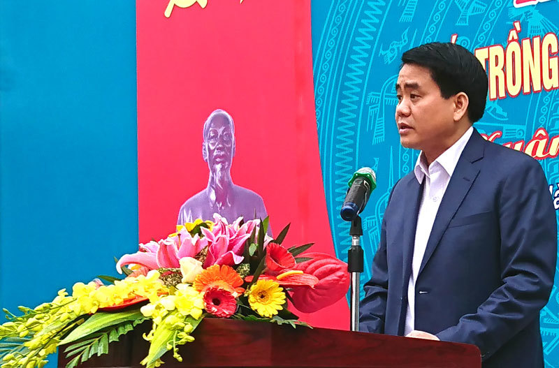 Chủ tịch Nguyễn Đức Chung phát động Tết trồng cây tại quận Hà Đông - Ảnh 2