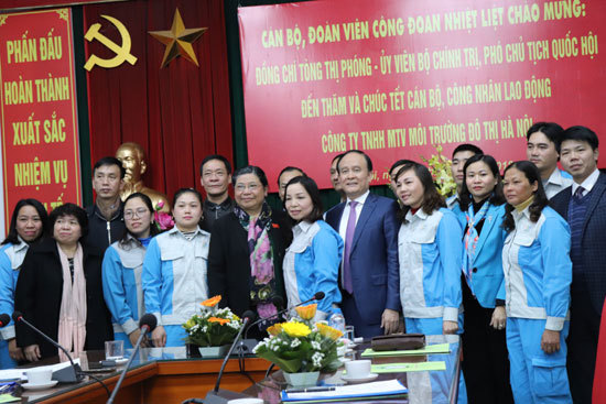 Phó Chủ tịch Thường trực Quốc hội chúc Tết công nhân lao động ở Hà Nội - Ảnh 5
