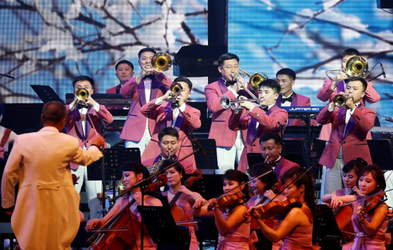 Chùm ảnh buổi biếu diễn của Đoàn nghệ thuật Triều Tiên chào mừng Olympic PyeongChang 2018 - Ảnh 5