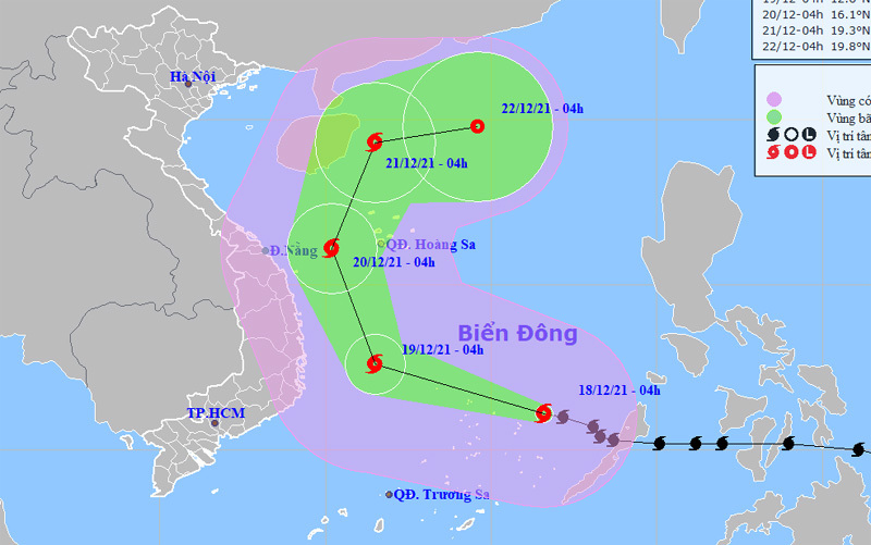 Bão số 9 di chuyển nhanh theo hướng Tây Tây Bắc, gió giật cấp 17 - Ảnh 1