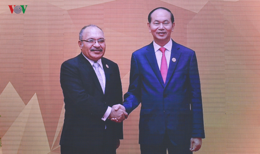 Hình ảnh Chủ tịch nước đón các nhà lãnh đạo APEC dự Phiên họp kín thứ nhất - Ảnh 11