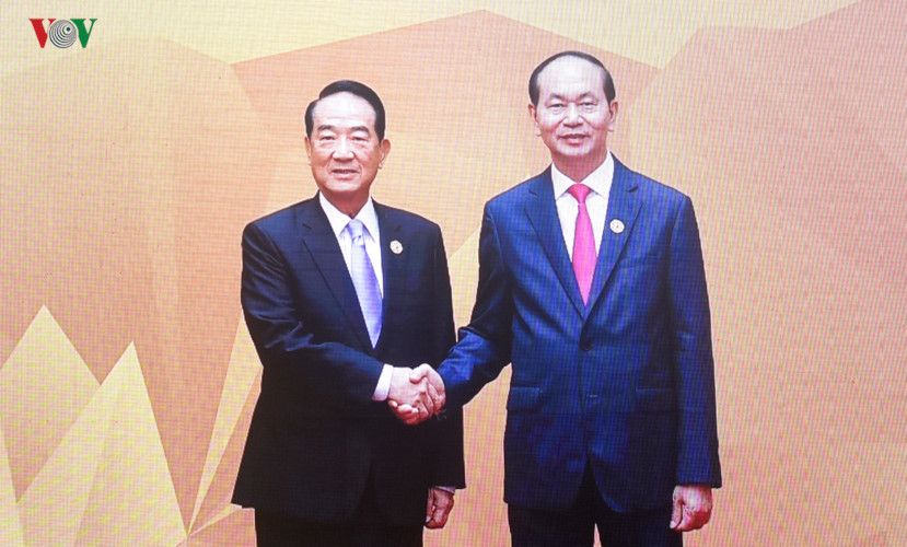 Hình ảnh Chủ tịch nước đón các nhà lãnh đạo APEC dự Phiên họp kín thứ nhất - Ảnh 17