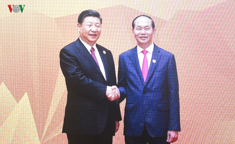 Hình ảnh Chủ tịch nước đón các nhà lãnh đạo APEC dự Phiên họp kín thứ nhất - Ảnh 19