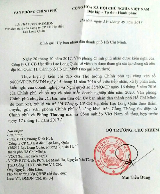 Vụ “tự bỏ tiền xóa chung cư cũ”: Văn phòng Chính phủ yêu cầu TP Hồ Chí Minh xử lý trước ngày 17/11 - Ảnh 2