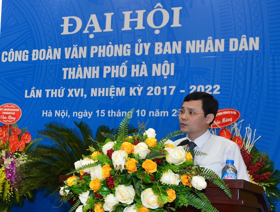 Đại hội Công đoàn Văn phòng UBND TP Hà Nội lần thứ XVI - Ảnh 1