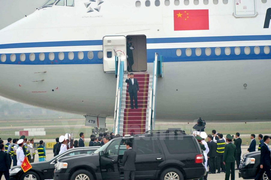 Tổng Bí thư, Chủ tịch Trung Quốc Tập Cận Bình bắt đầu thăm Việt Nam - Ảnh 4