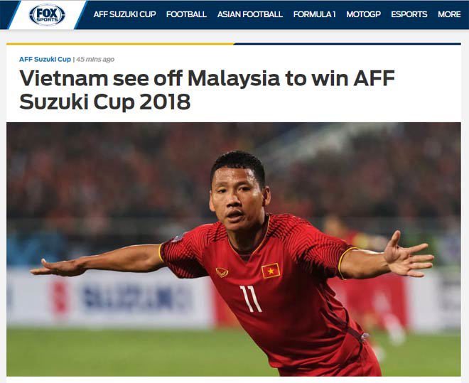 Báo chí châu Á chúc mừng mốc son chói lọi của Bóng đá Việt Nam - Ảnh 2