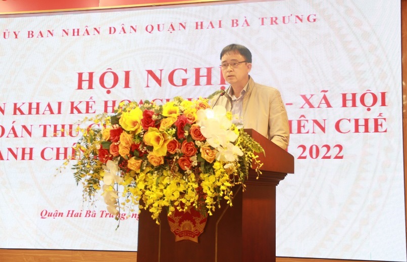 Quận Hai Bà Trưng triển khai kế hoạch kinh tế - xã hội, thu chi ngân sách năm 2022 - Ảnh 1