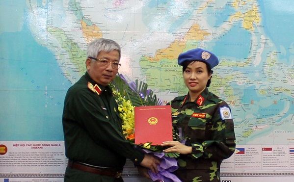 Việt Nam cử nữ sĩ quan đầu tiên tham gia gìn giữ hòa bình Liên Hợp quốc - Ảnh 1