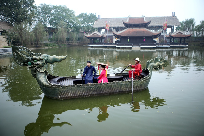 Làng Văn hóa, Du Lịch và Ẩm thực Nắng Sông Hồng: Địa chỉ chơi Tết ở Hà Nội - Ảnh 3