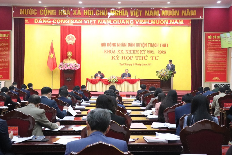 Đại biểu HĐND TP Hà Nội tiếp xúc cử tri huyện Thạch Thất - Ảnh 1