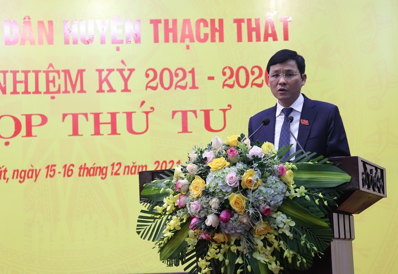 Đại biểu HĐND TP Hà Nội tiếp xúc cử tri huyện Thạch Thất - Ảnh 2