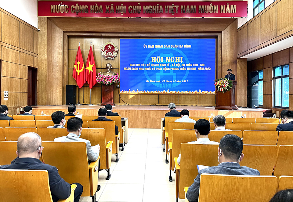 Quận Ba Đình đặt mục tiêu thu ngân sách nhà nước năm 2022 đạt hơn 4.887 tỷ đồng - Ảnh 1