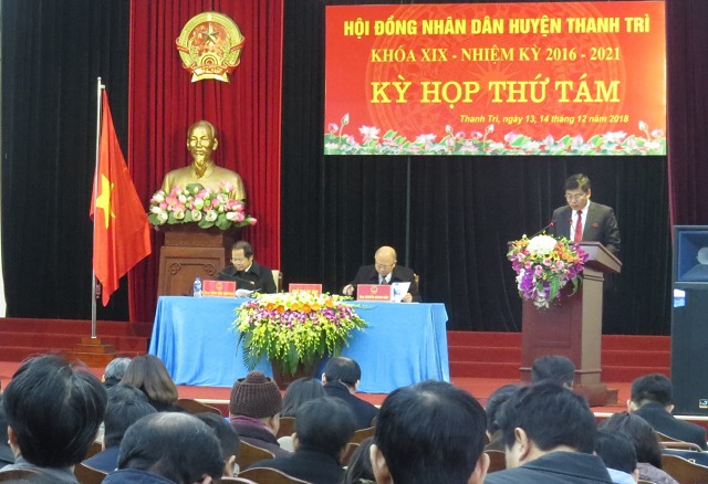 Khai mạc kỳ họp thứ 8 HĐND huyện Thanh Trì khóa XIX - Ảnh 1