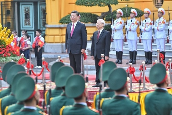 Toàn cảnh Lễ đón Tổng Bí thư, Chủ tịch Trung Quốc Tập Cận Bình - Ảnh 1