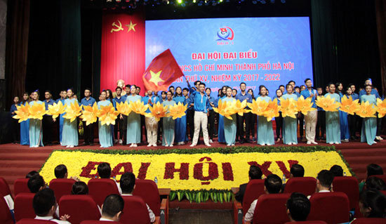 Khai mạc Đại hội Đoàn TNCS Hồ Chí Minh TP Hà Nội lần thứ XV - Ảnh 3