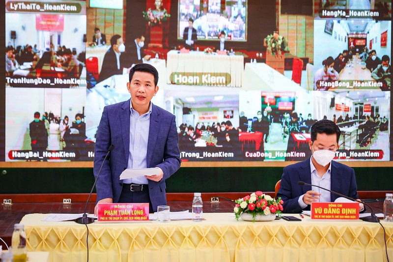 Quận Hoàn Kiếm: Đối thoại giữa Bí thư, Chủ tịch UBND quận với MTTQ, các tổ chức chính trị - xã hội và đại diện Nhân dân - Ảnh 4