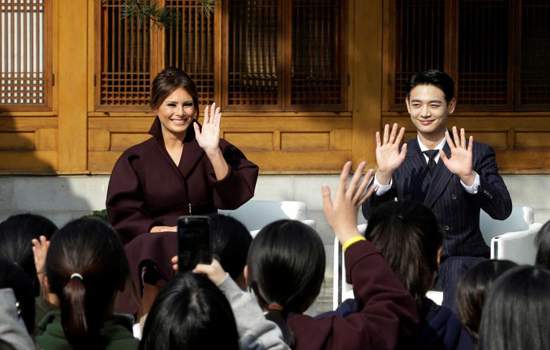 Toàn cảnh Tổng thống Trump và phu nhân Melania thăm Hàn Quốc - Ảnh 9