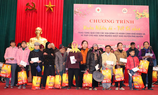 Chủ tịch HĐND TP Nguyễn Thị Bích Ngọc tặng quà cho các hộ nghèo huyện Phú Xuyên - Ảnh 7