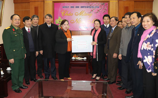 Chủ tịch HĐND TP Nguyễn Thị Bích Ngọc tặng quà cho các hộ nghèo huyện Phú Xuyên - Ảnh 3