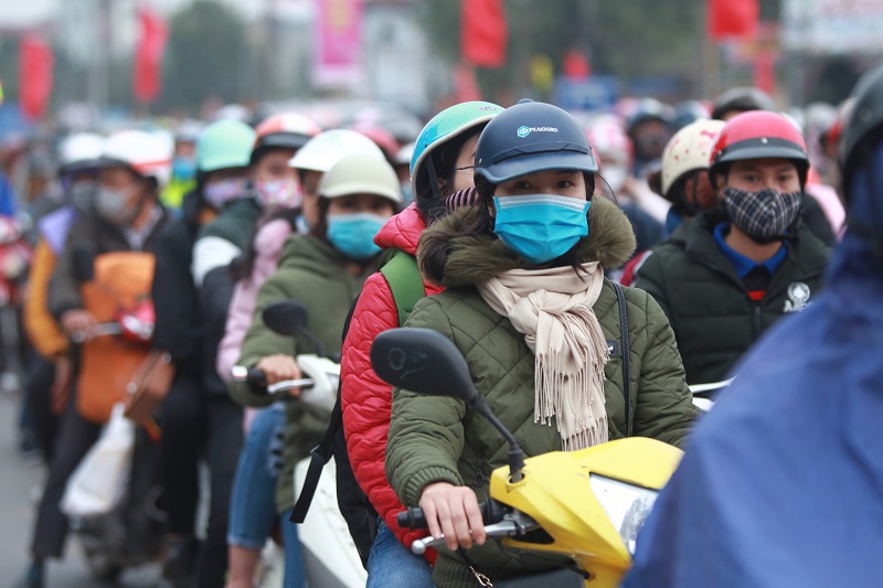 Hà Nội: Áp lực giao thông tăng mạnh ngày cuối đợt nghỉ Tết Nguyên đán - Ảnh 12