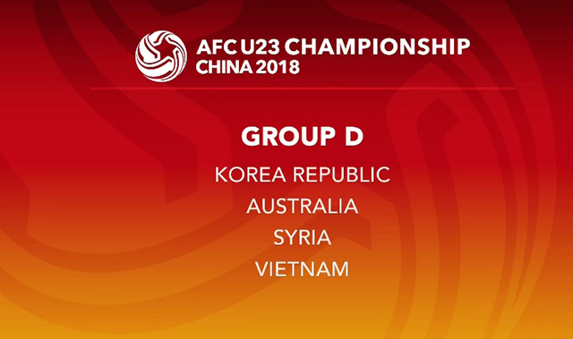 Bốc thăm VCK U23 châu Á 2018: Việt Nam gặp lại Hàn Quốc - Ảnh 1