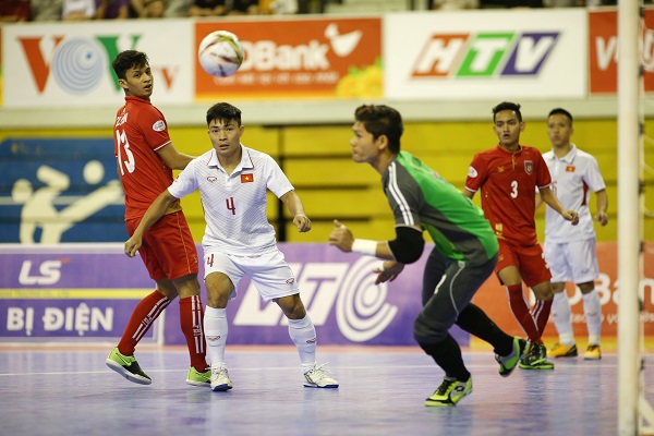 Tuyển Futsal Việt Nam thắng lợi tuyệt đối trước đối thủ cạnh tranh trực tiếp Myanmar - Ảnh 1