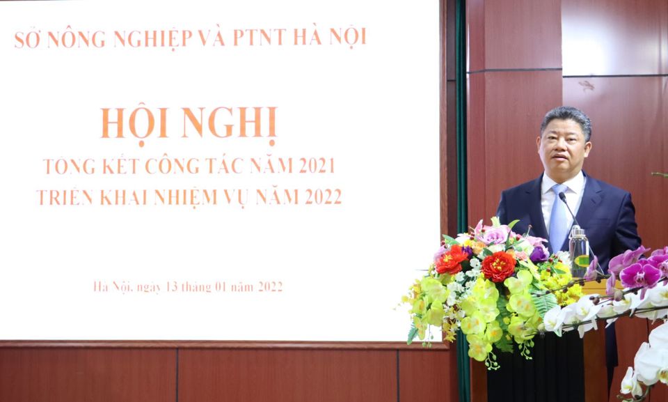Ph&oacute; Chủ tịch UBND TP Nguyễn Mạnh Quyền ph&aacute;t biểu tại hội nghị. Ảnh: &Aacute;nh Ngọc