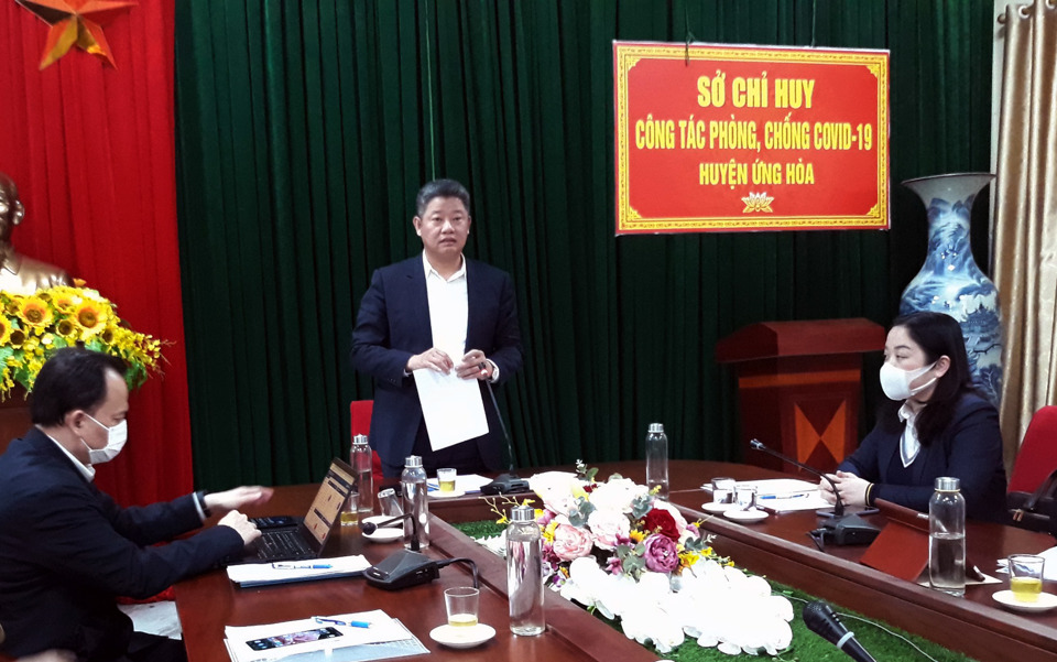 Ph&oacute; Chủ tịch UBND TP H&agrave; Nội Nguyễn Mạnh Quyền ph&aacute;t biểu chỉ đạo tại buổi kiểm tra ng&agrave;y 17/1.