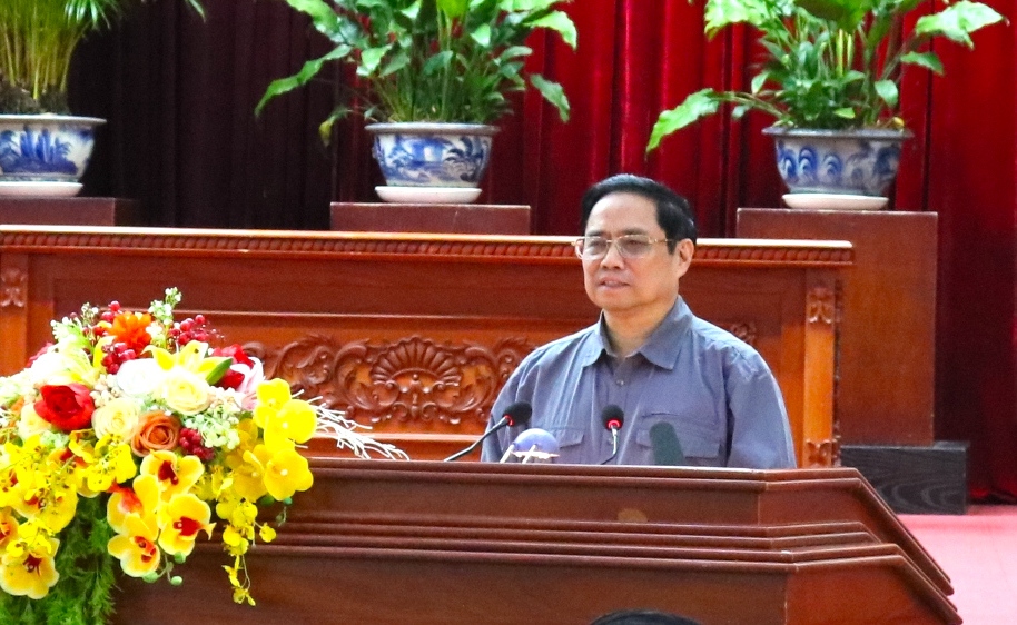 Thủ tướng Ch&iacute;nh phủ Phạm Minh Ch&iacute;nh ph&aacute;t biểu tại buổi lễ - Ảnh: Việt H&agrave;.