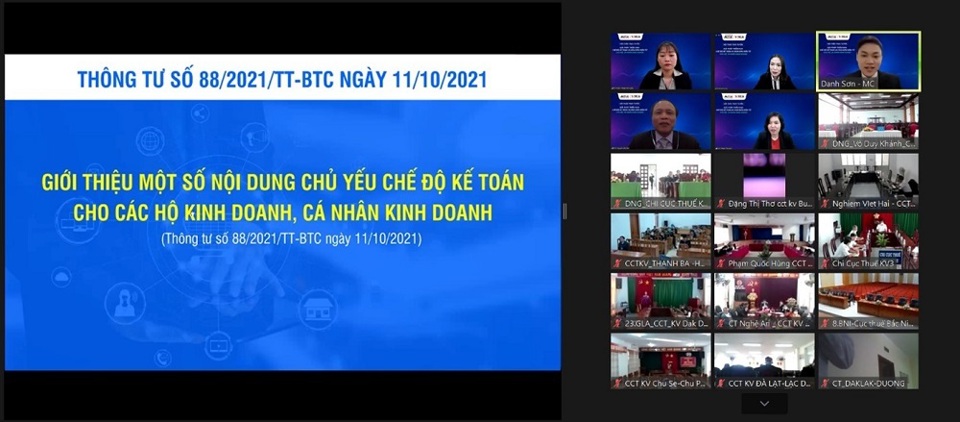 Hội thảo &ldquo;Giải ph&aacute;p triển khai chế độ kế to&aacute;n v&agrave; h&oacute;a đơn điện tử cho Hộ, c&aacute; nh&acirc;n kinh doanh&rdquo; l&agrave;m r&otilde; hơn một số nội dung mới cần lưu &yacute; tại Th&ocirc;ng tư 88/2021/TT-BTC.