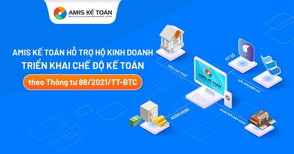 AMIS Kế to&aacute;n do MISA ph&aacute;t triển t&iacute;ch hợp c&aacute;c giải ph&aacute;p phần mềm v&agrave; c&aacute;c hệ sinh th&aacute;i kh&aacute;c đ&aacute;p ứng tốt nhất c&aacute;c Th&ocirc;ng tư, Nghị định như Th&ocirc;ng tư 88/2021/TT-BTC &nbsp;