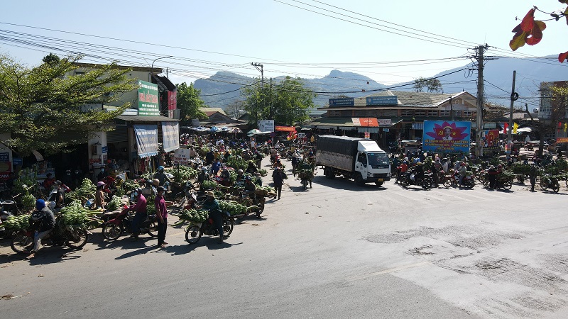 Nhiều năm nay, khu vực ng&atilde; ba chợ T&acirc;n Long trở th&agrave;nh chợ chuối lớn nhất khu vực miền Trung, T&acirc;y Nguy&ecirc;n. Đặc biệt, trước những ng&agrave;y rằm, lễ Tết, chợ chuối T&acirc;n Long lại nhộn nhịp.