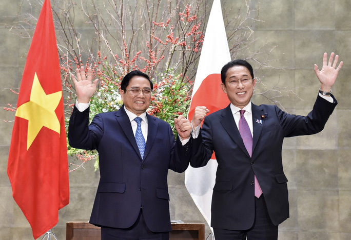 Thủ tướng Phạm Minh Ch&iacute;nh v&agrave; Thủ tướng Nhật Bản Kishida Fumio trong chuyến thăm ch&iacute;nh thức Nhật Bản từ ng&agrave;y 22 - 25/11/2021. Ảnh: Nhật Bắc