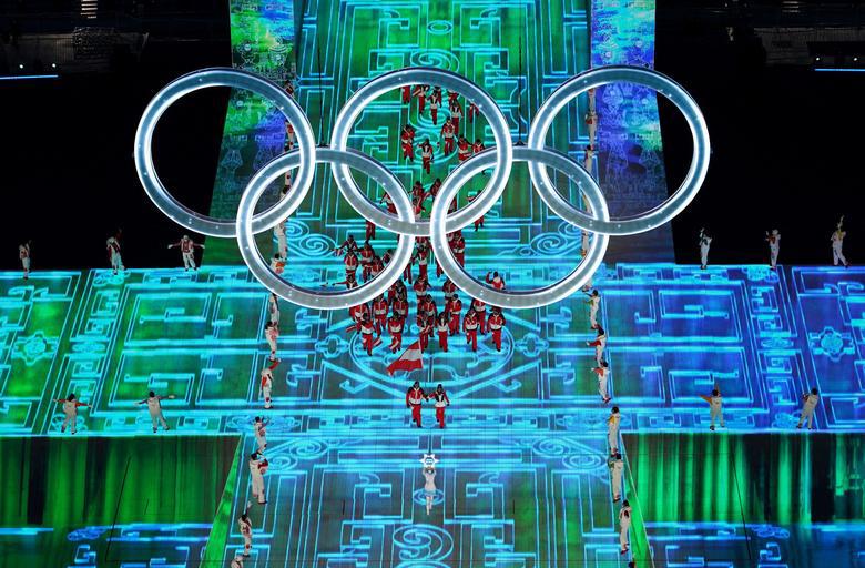 &nbsp;5 v&ograve;ng tr&ograve;n biểu tượng của phong tr&agrave;o Olympic. Ảnh: Reuters