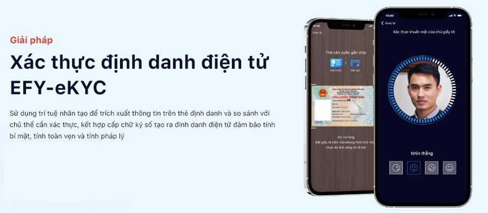 Ra mắt sản phẩm x&aacute;c thực định danh điện tử EFY-eKYC &nbsp;