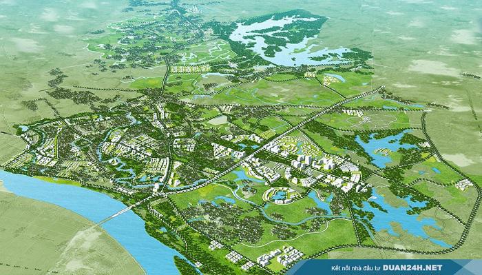 Phối cảnh quy hoạch thị x&atilde; Sơn T&acirc;y (H&agrave; Nội) đến năm 2030.