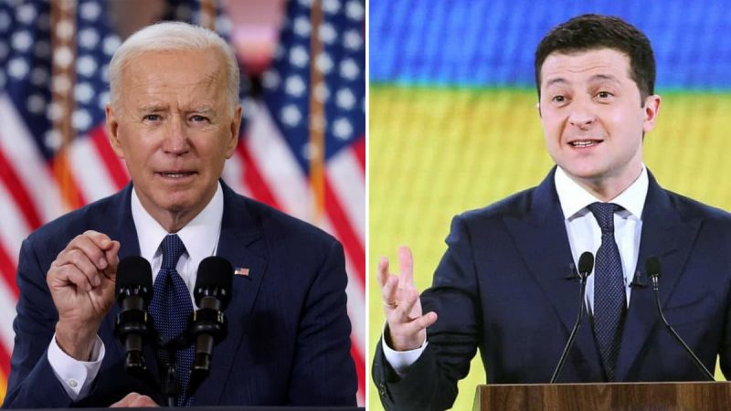 Tổng thống Mỹ Joe Biden v&agrave; người đồng cấp Ukraine Volodymyr Zelensky&nbsp; điện đ&agrave;m h&ocirc;m 13/2 về căng thẳng Moscow-Kiev.