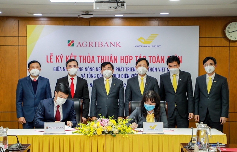 Agribank v&agrave; Vietnam Post k&yacute; kết thỏa thuận hợp t&aacute;c to&agrave;n diện.